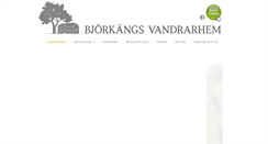 Desktop Screenshot of bjorkangsvandrarhem.se